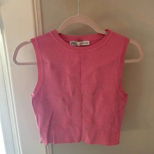 Zara Pink sweater Tank Top